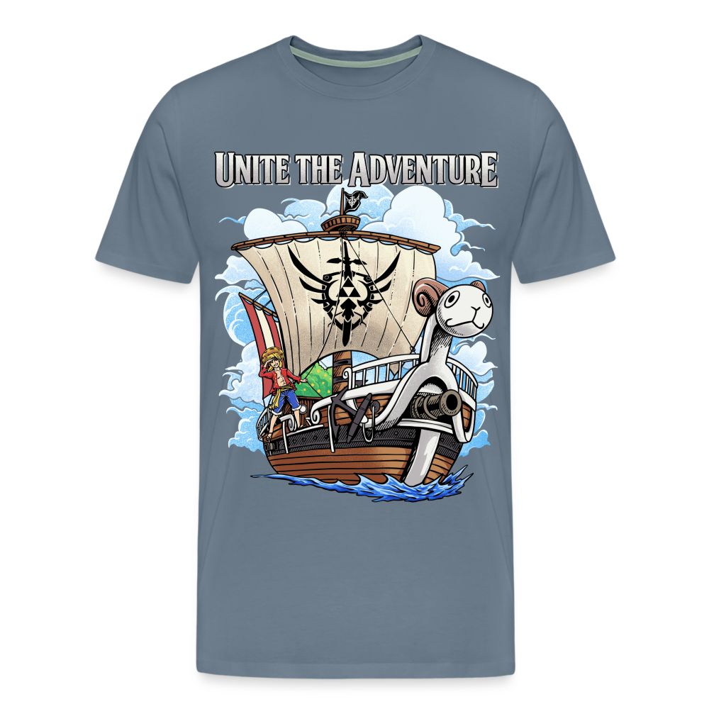 Unite The Adventure - Men's Premium T-Shirt - steel blue