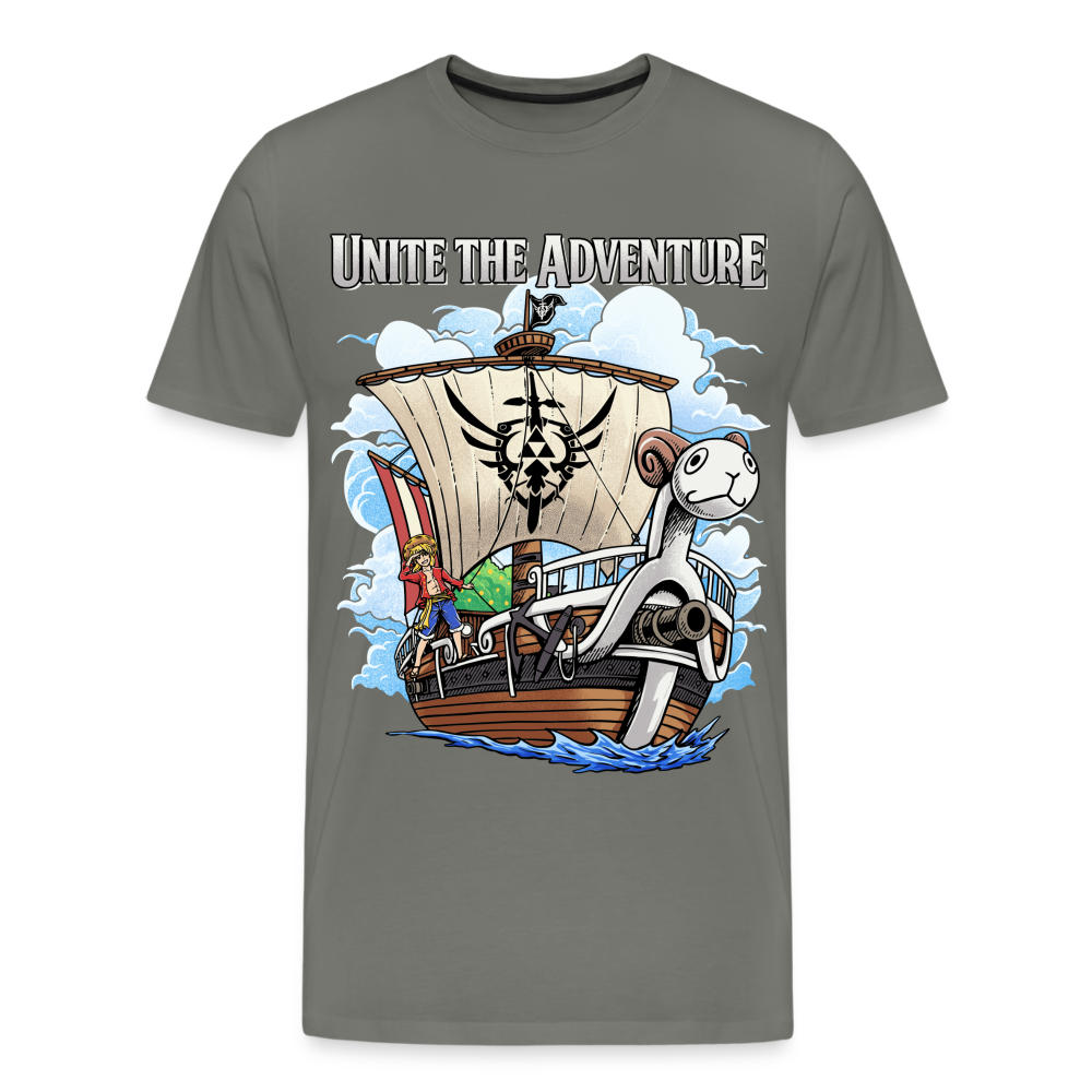 Unite The Adventure - Men's Premium T-Shirt - asphalt gray