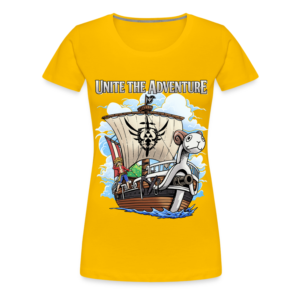 Unite The Adventure - Women’s Premium T-Shirt - sun yellow