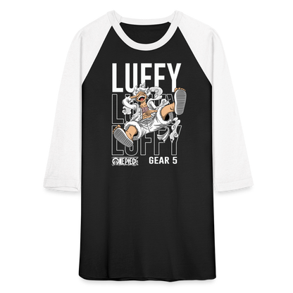 Luffy Luffy Luffy G5 - Baseball T-Shirt - black/white