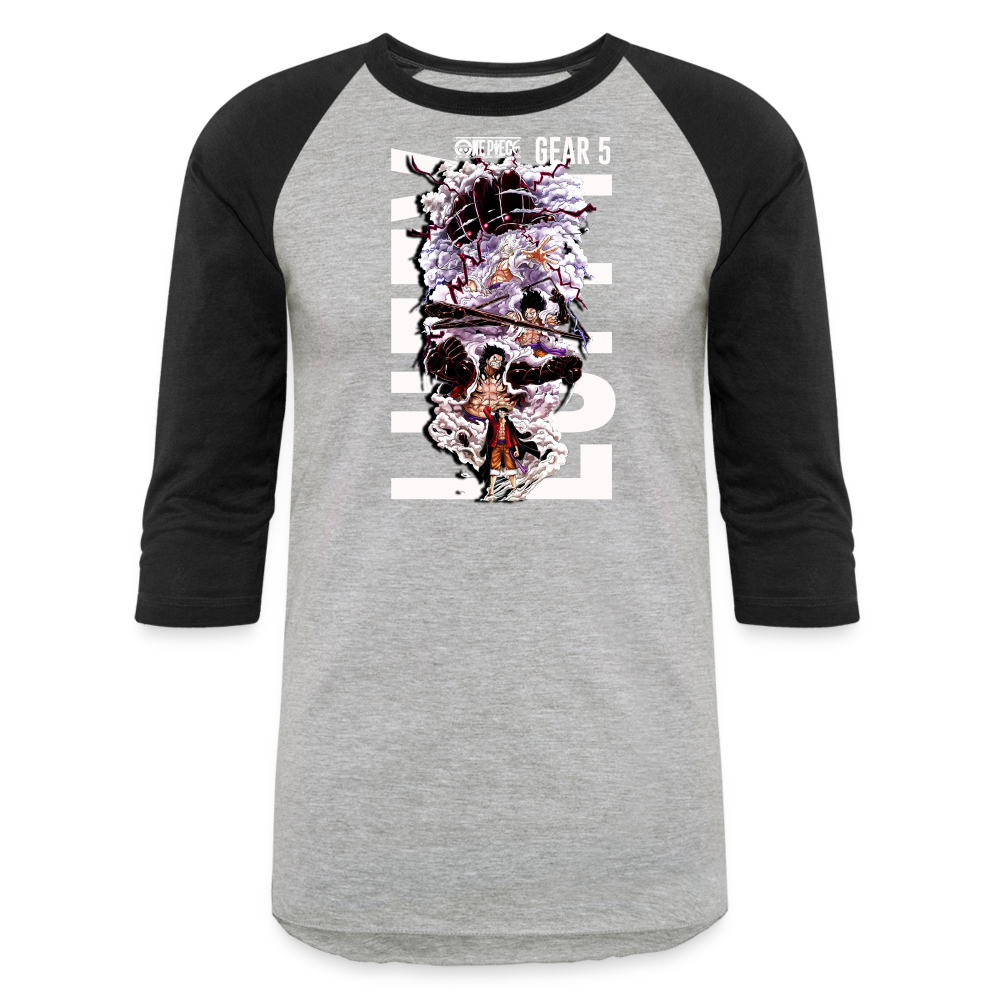Gearshift - Baseball T-Shirt - heather gray/black