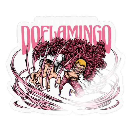 Doflamingo.- Sticker - transparent glossy