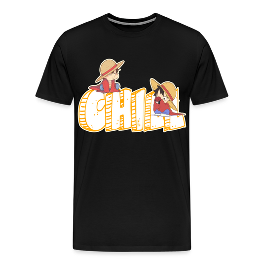 Luffy Chill - Men's Premium T-Shirt - black