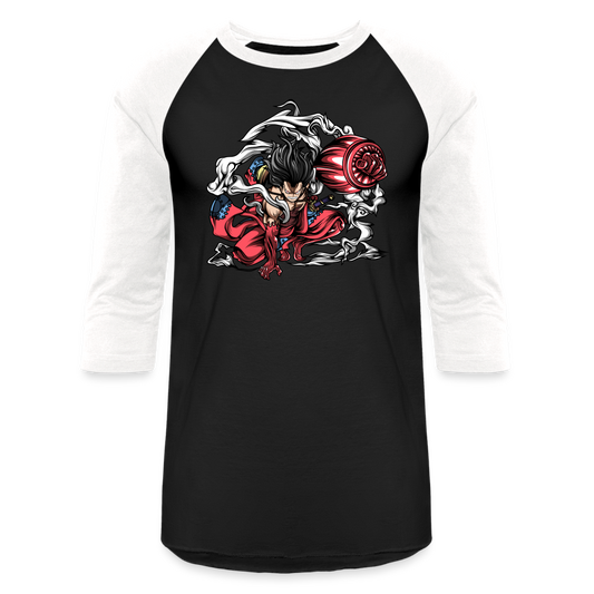 Snakeman - Baseball T-Shirt - black/white