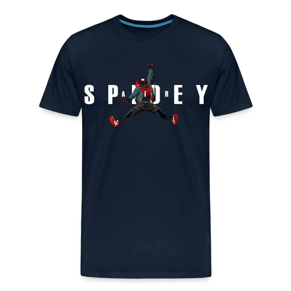 Air Spidey -  Men's Premium T-Shirt - deep navy