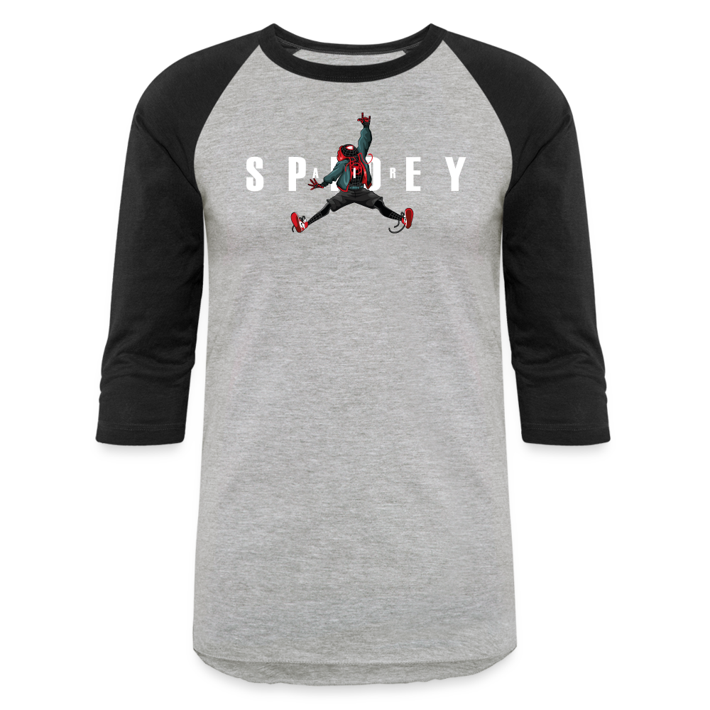 Air Spidey - Baseball T-Shirt - heather gray/black