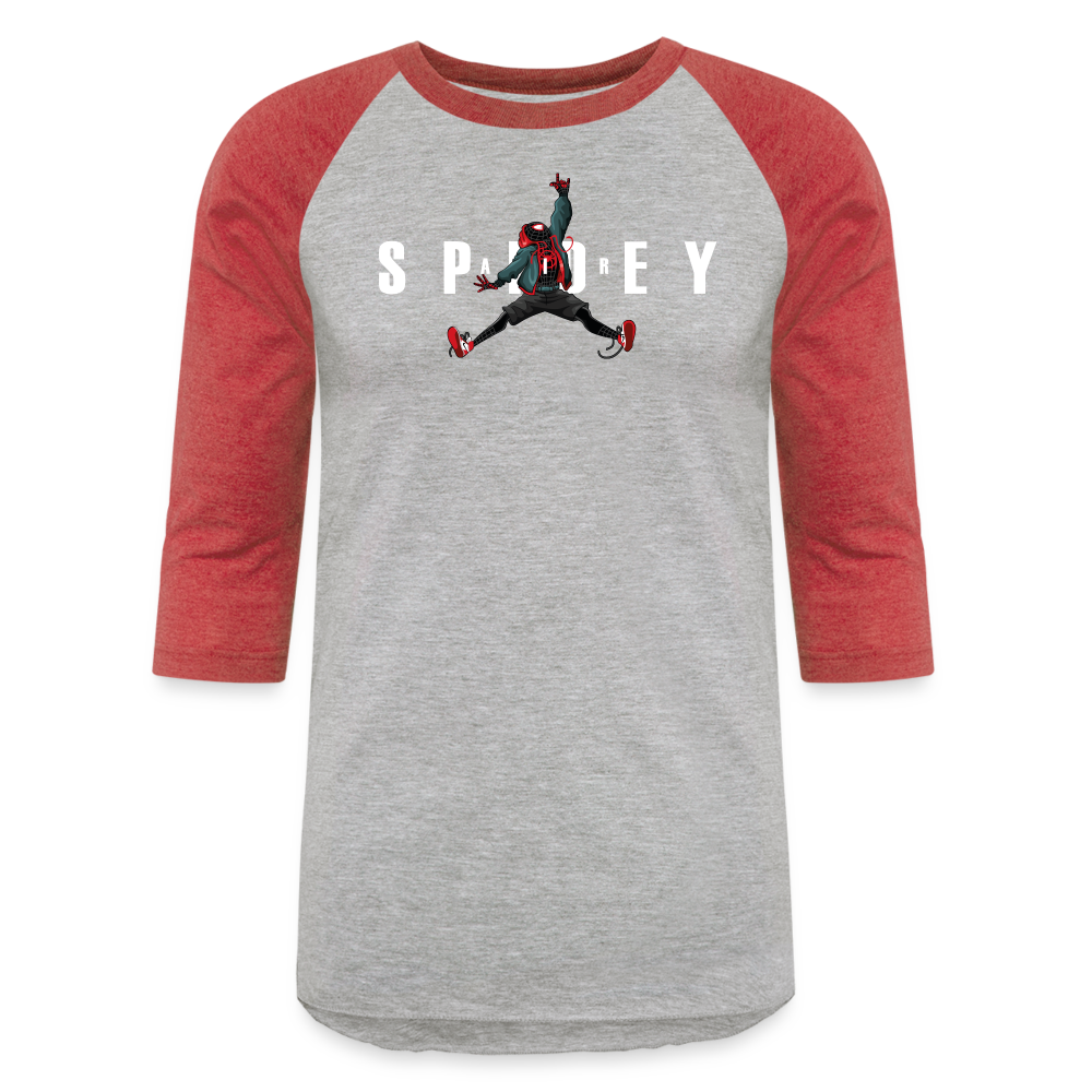 Air Spidey - Baseball T-Shirt - heather gray/red