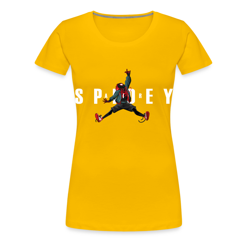 Air Spidey -  Women’s Premium T-Shirt - sun yellow
