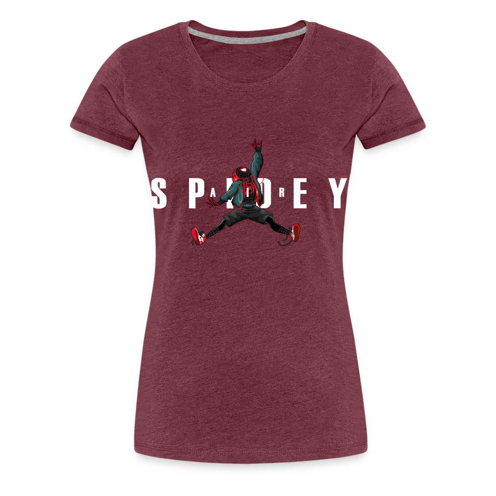 Air Spidey -  Women’s Premium T-Shirt - heather burgundy