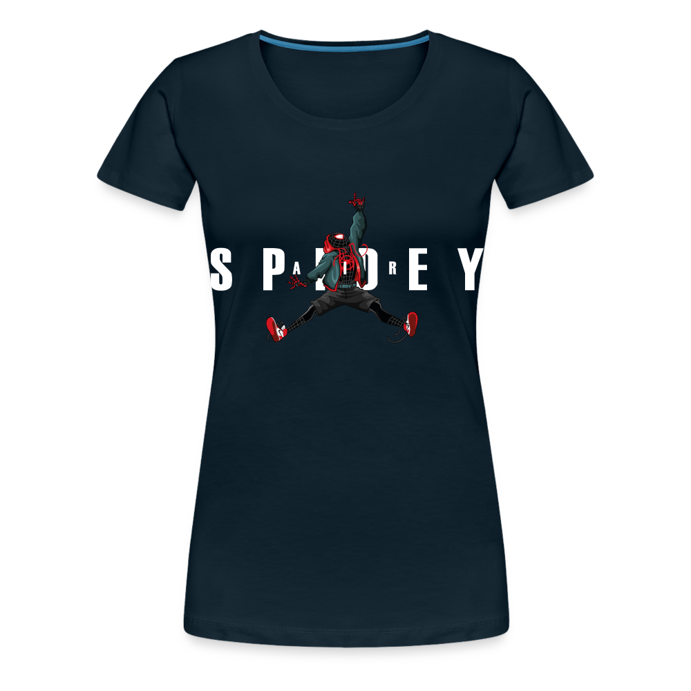 Air Spidey -  Women’s Premium T-Shirt - deep navy