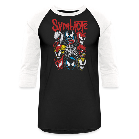 Symbiote - Baseball T-Shirt - black/white