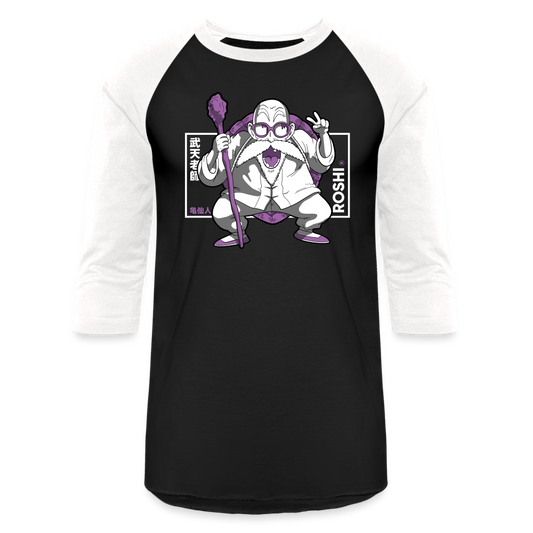 Turtle Hermit - Baseball T-Shirt - black/white