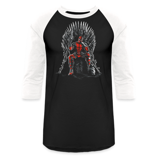 Iron Throne - Baseball T-Shirt - black/white