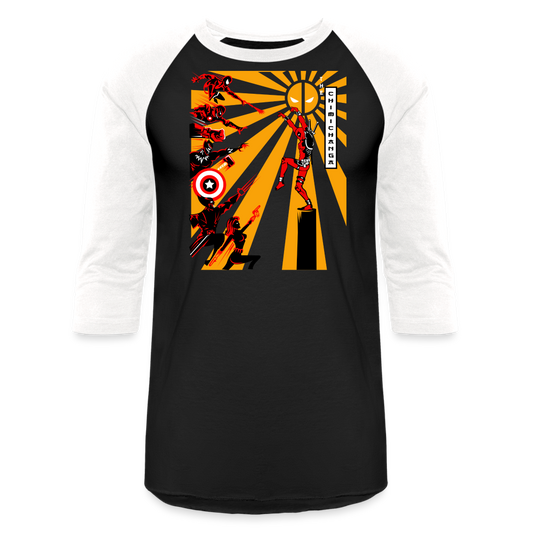 Chimichanga - Baseball T-Shirt - black/white