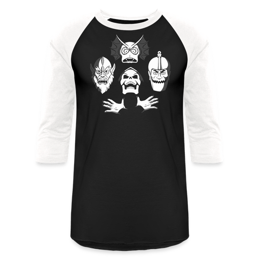 The Evil Warriors - Baseball T-Shirt - black/white