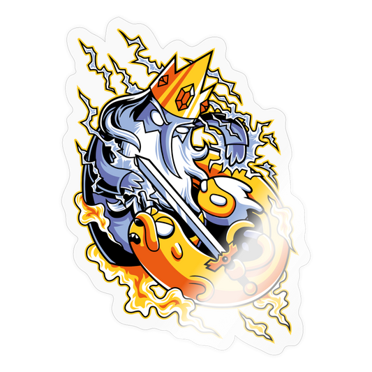 King of C-c-cool! - Sticker - transparent glossy