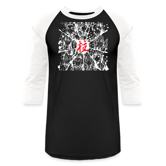 Hashiras - Baseball T-Shirt - black/white