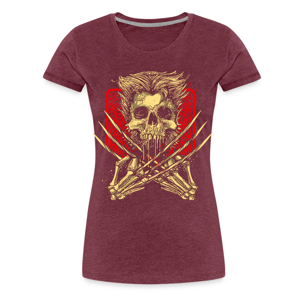 Wolverine's Bones - Women’s Premium T-Shirt - heather burgundy