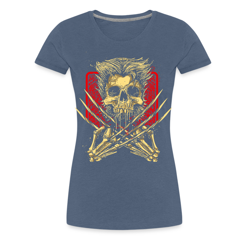 Wolverine's Bones - Women’s Premium T-Shirt - heather blue