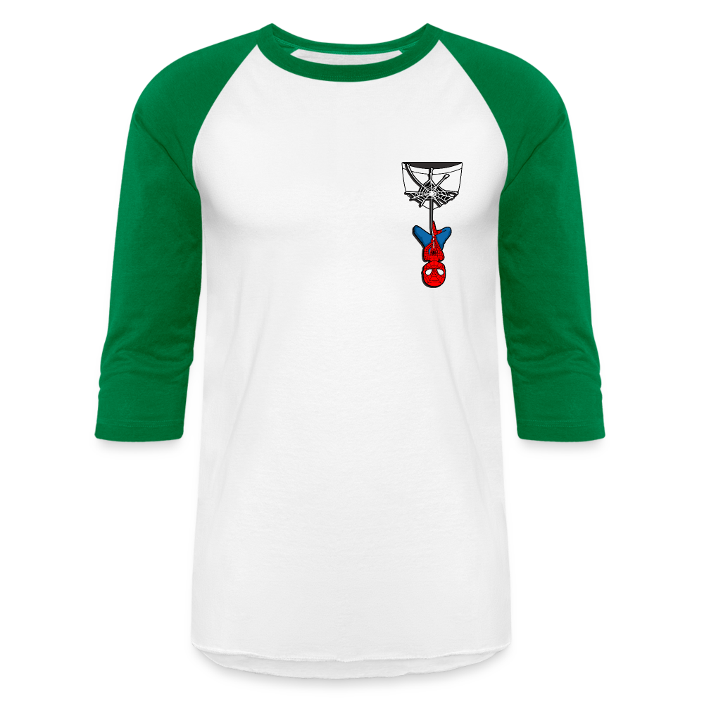 Web Slinger - Baseball T-Shirt - white/kelly green