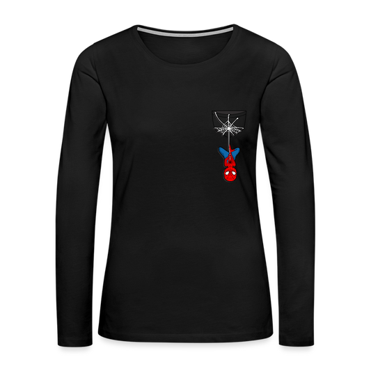 Web Slinger - Women's Premium Long Sleeve T-Shirt - black