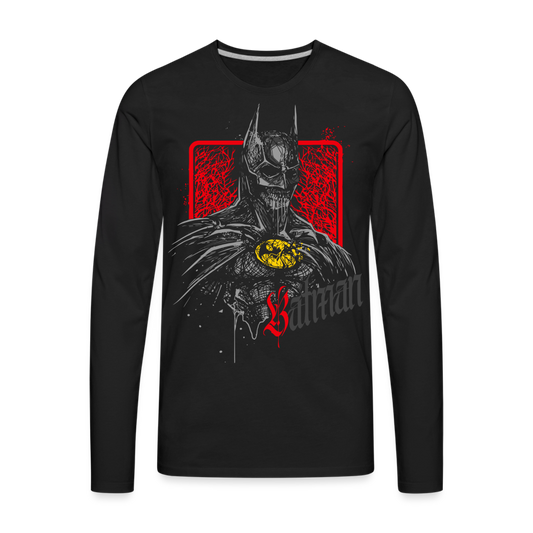 Shattered Batman - Men's Premium Long Sleeve T-Shirt - black