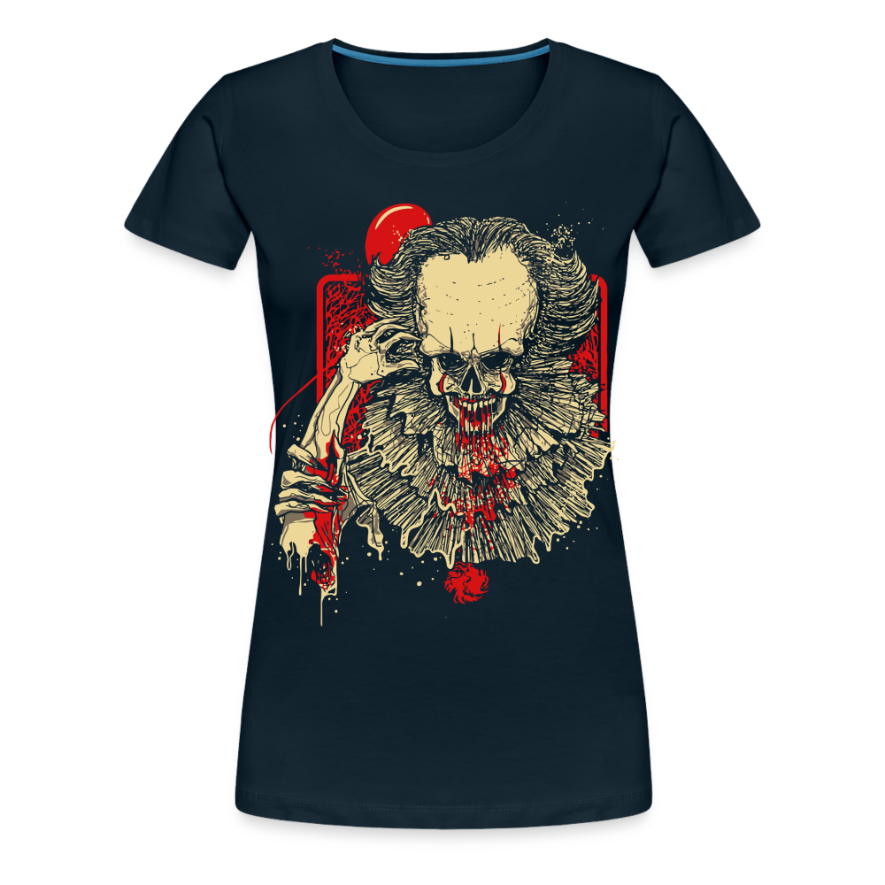 IT Skull - Women’s Premium T-Shirt - deep navy