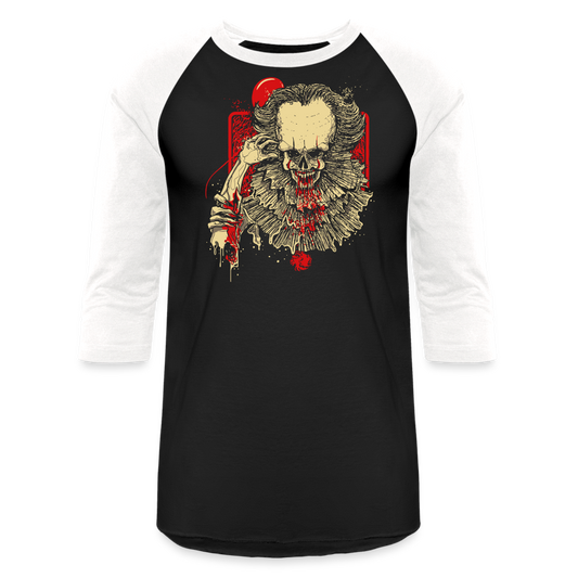 IT Skull - Baseball T-Shirt - black/white