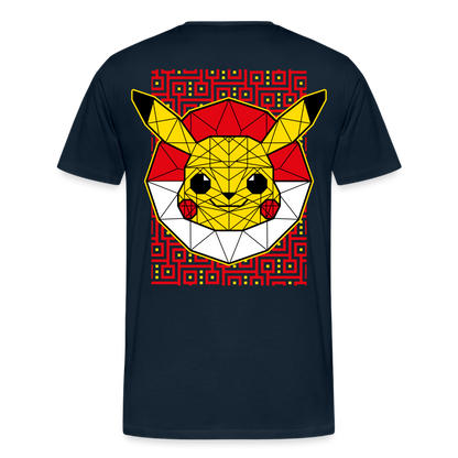 Stained Glass Pikachu - Men's Premium T-Shirt - deep navy