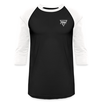 Stained Glass Pikachu - Baseball T-Shirt - black/white