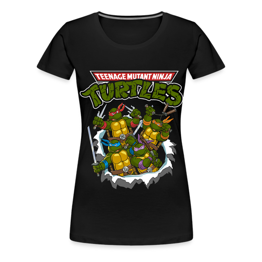 Turtle Power - Women’s Premium T-Shirt - black