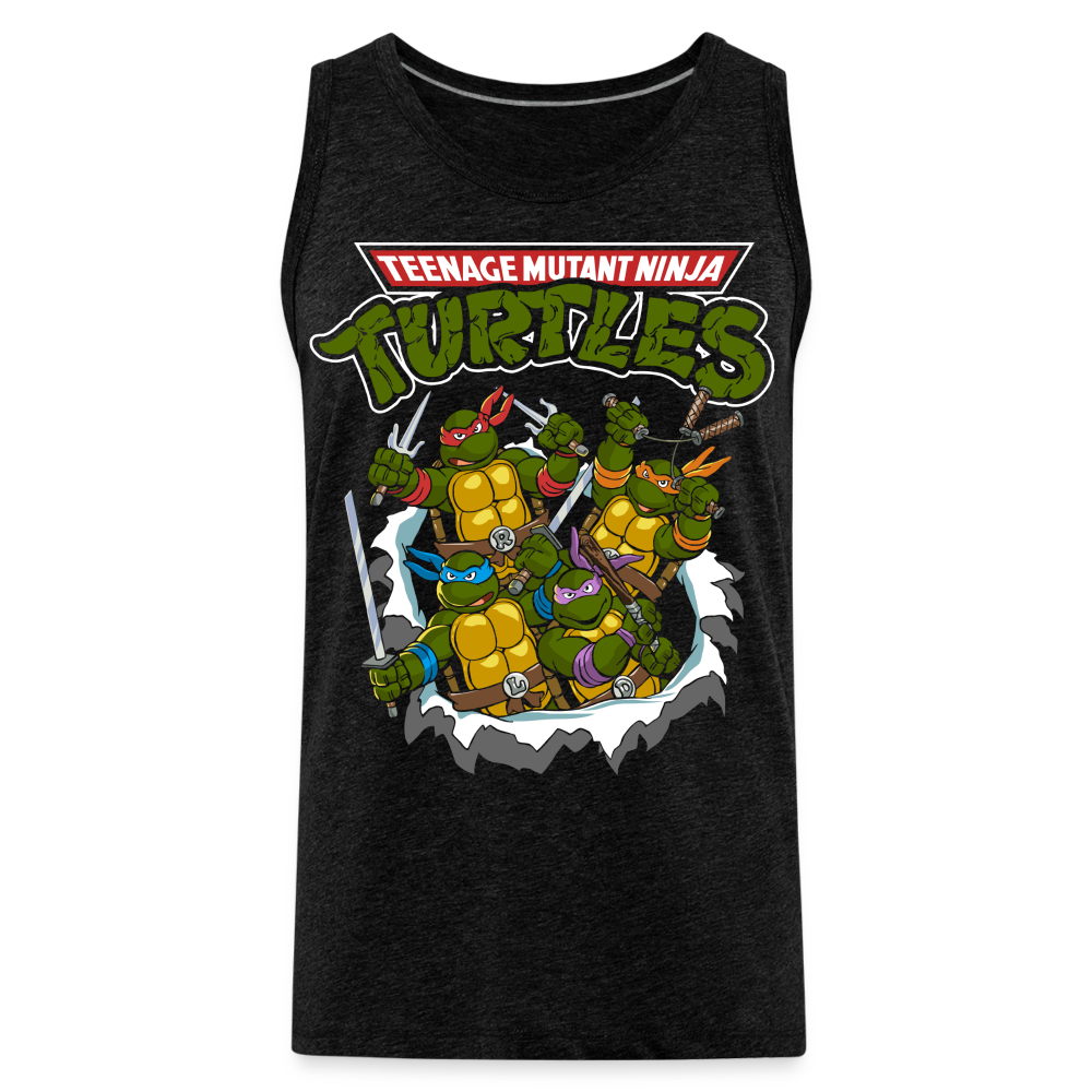 Turtle Power - Men’s Premium Tank - charcoal grey