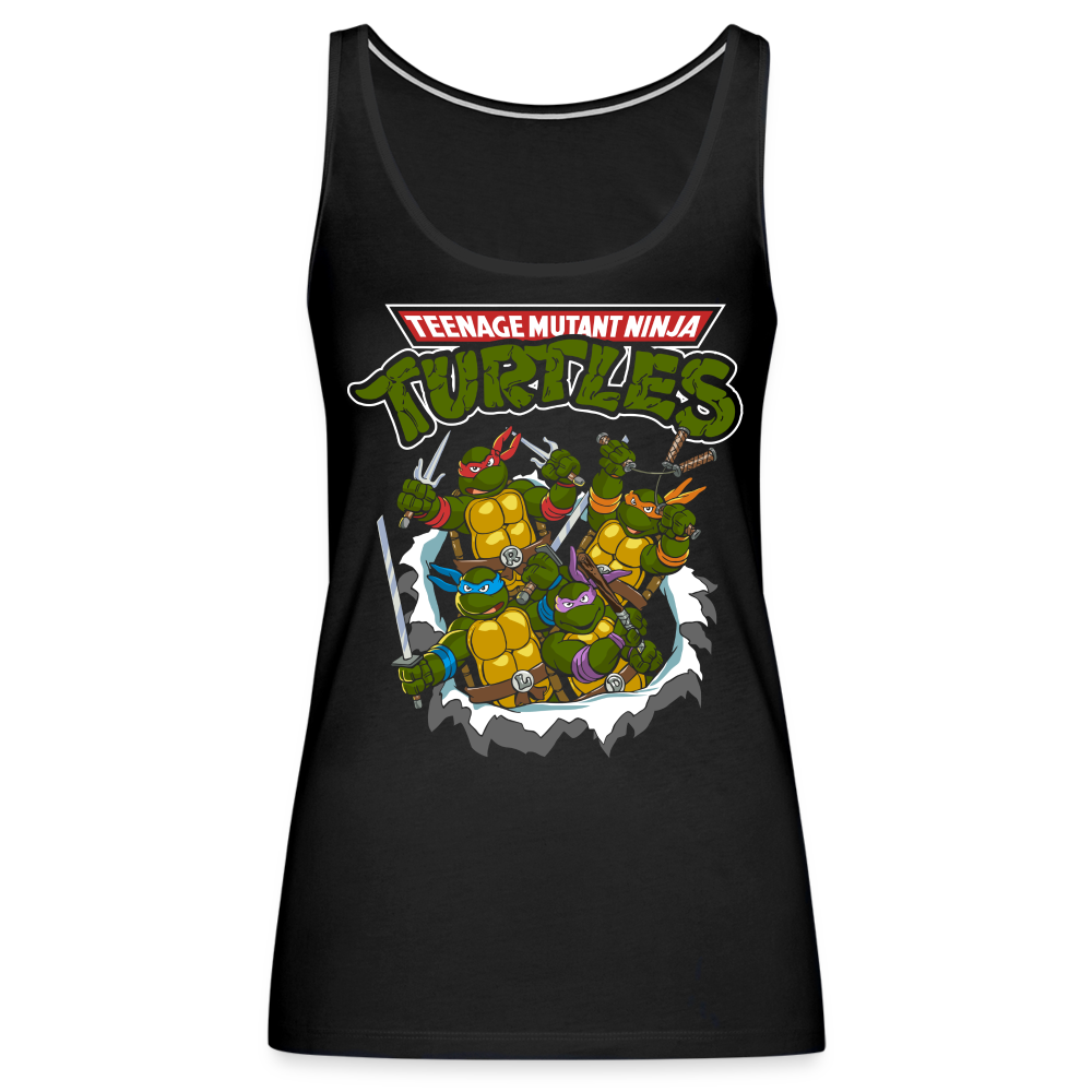 Turtle Power - Women’s Premium Tank Top - black