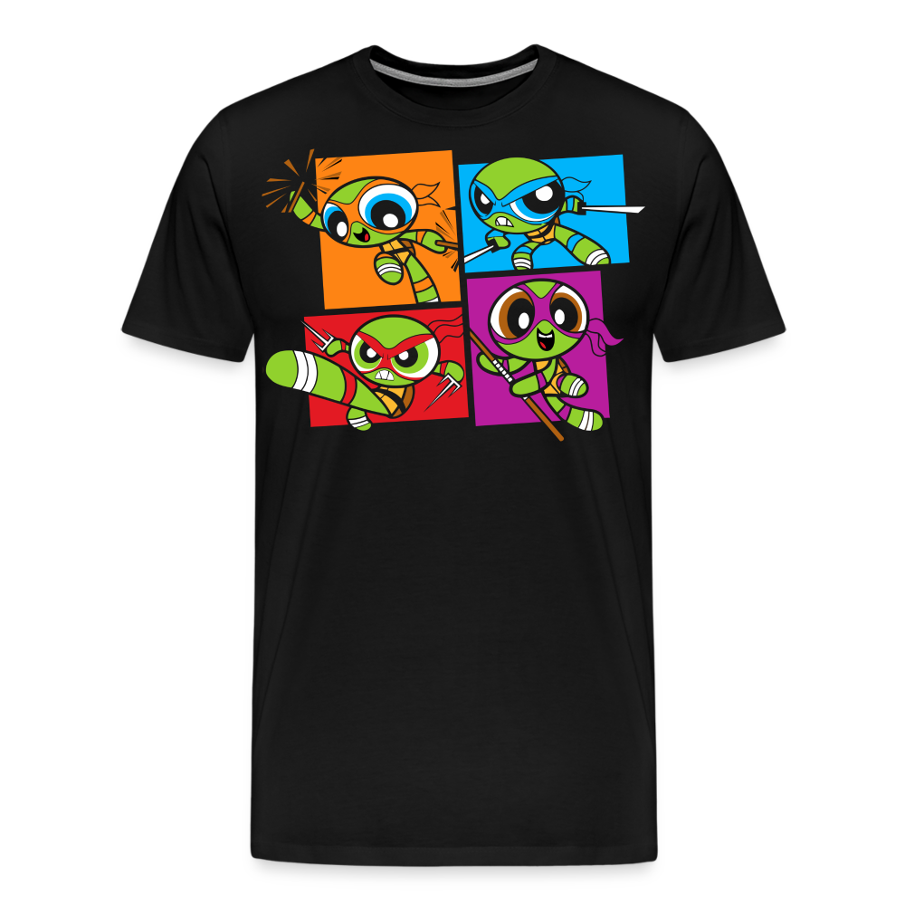 Powerpuff Turtles - Men's Premium T-Shirt - black