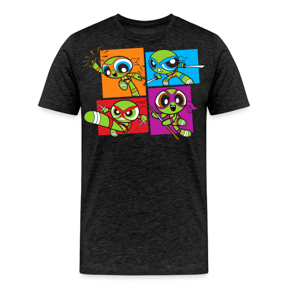 Powerpuff Turtles - Men's Premium T-Shirt - charcoal grey