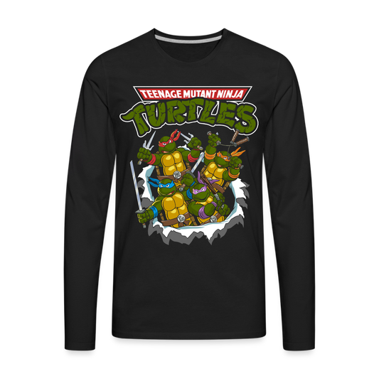 Turtle Power - Men's Premium Long Sleeve T-Shirt - black