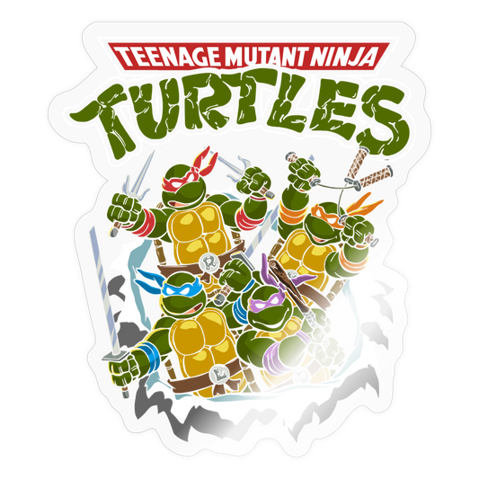 Turtle Power - Sticker - transparent glossy