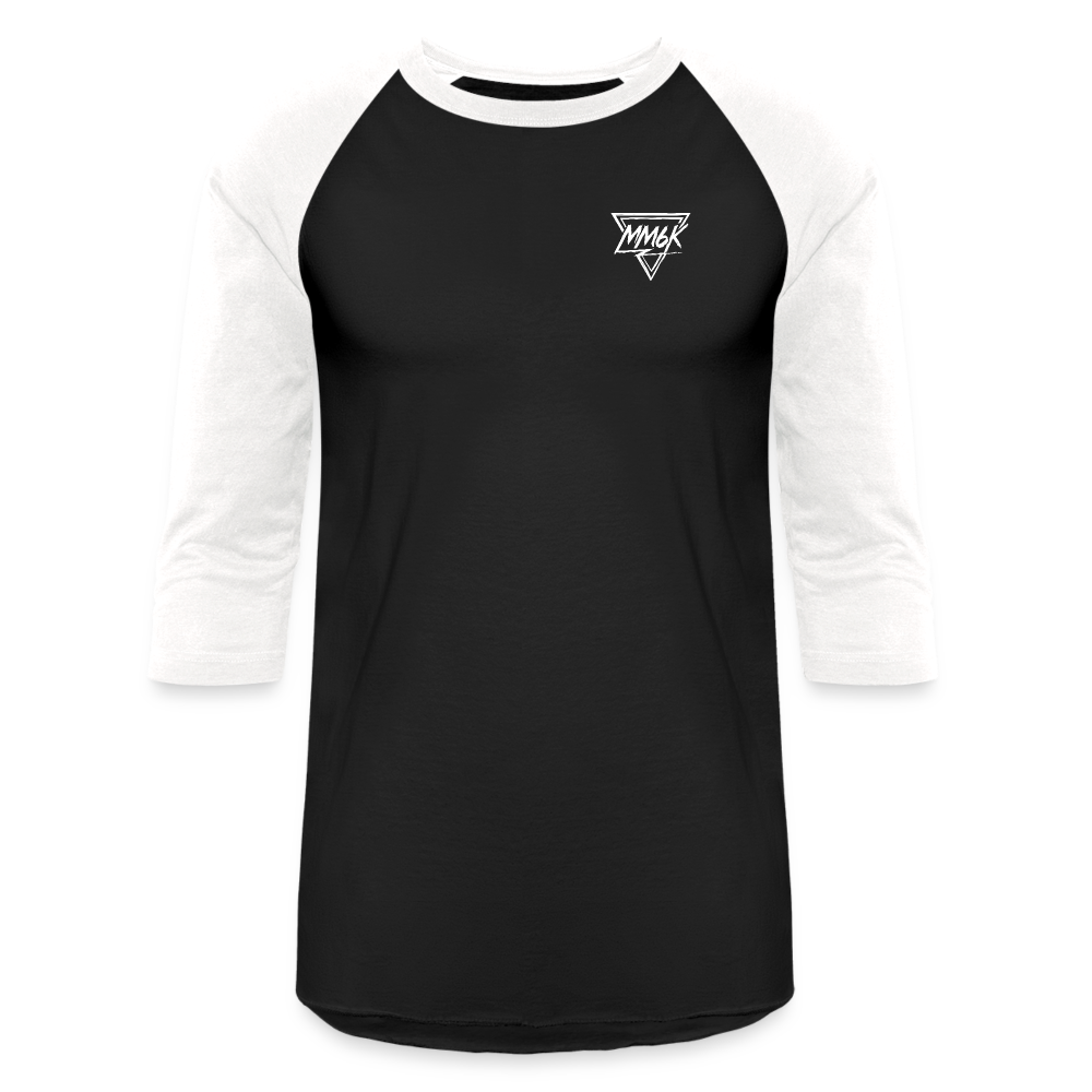 Prepare For Trouble - Baseball T-Shirt - black/white