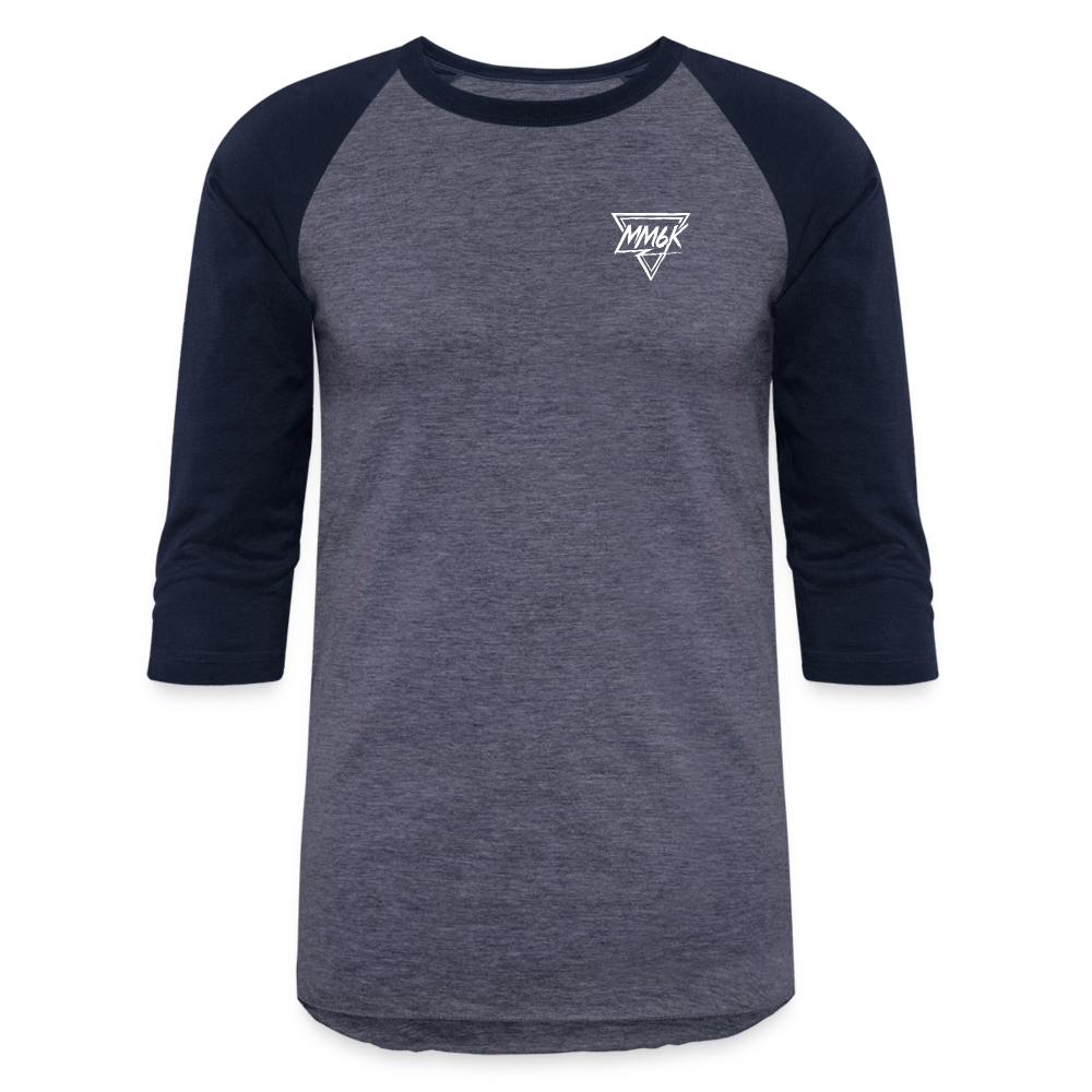 Prepare For Trouble - Baseball T-Shirt - heather blue/navy