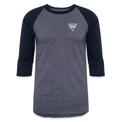 Prepare For Trouble - Baseball T-Shirt - heather blue/navy