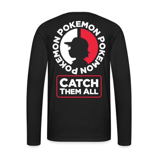 Catch Them All - Men's Premium Long Sleeve T-Shirt - black
