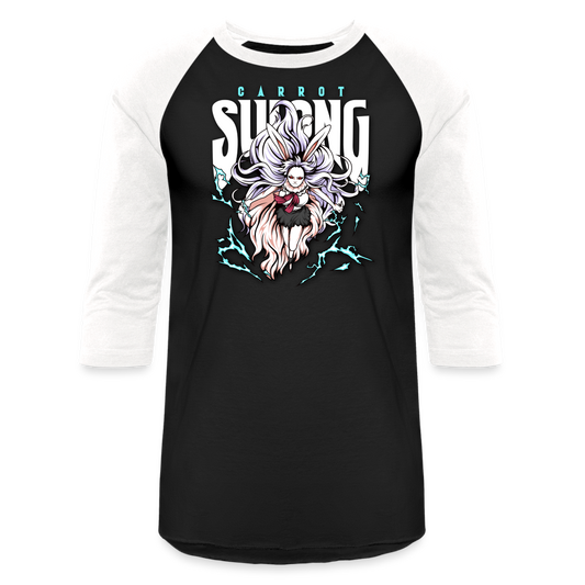 Sulong Carrot - Baseball T-Shirt - black/white