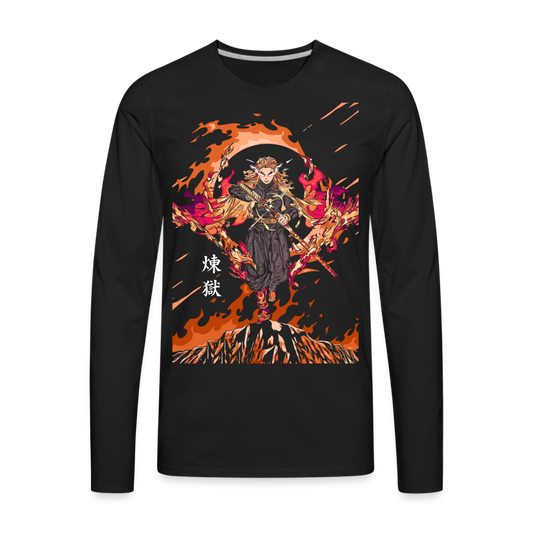 Flame Hashira - Men's Premium Long Sleeve T-Shirt - black