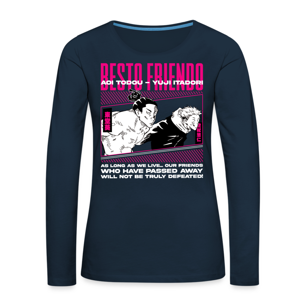 Besto Friendo - Women's Premium Long Sleeve T-Shirt - deep navy