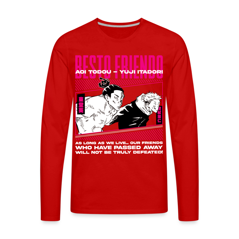Besto Friendo - Men's Premium Long Sleeve T-Shirt - red