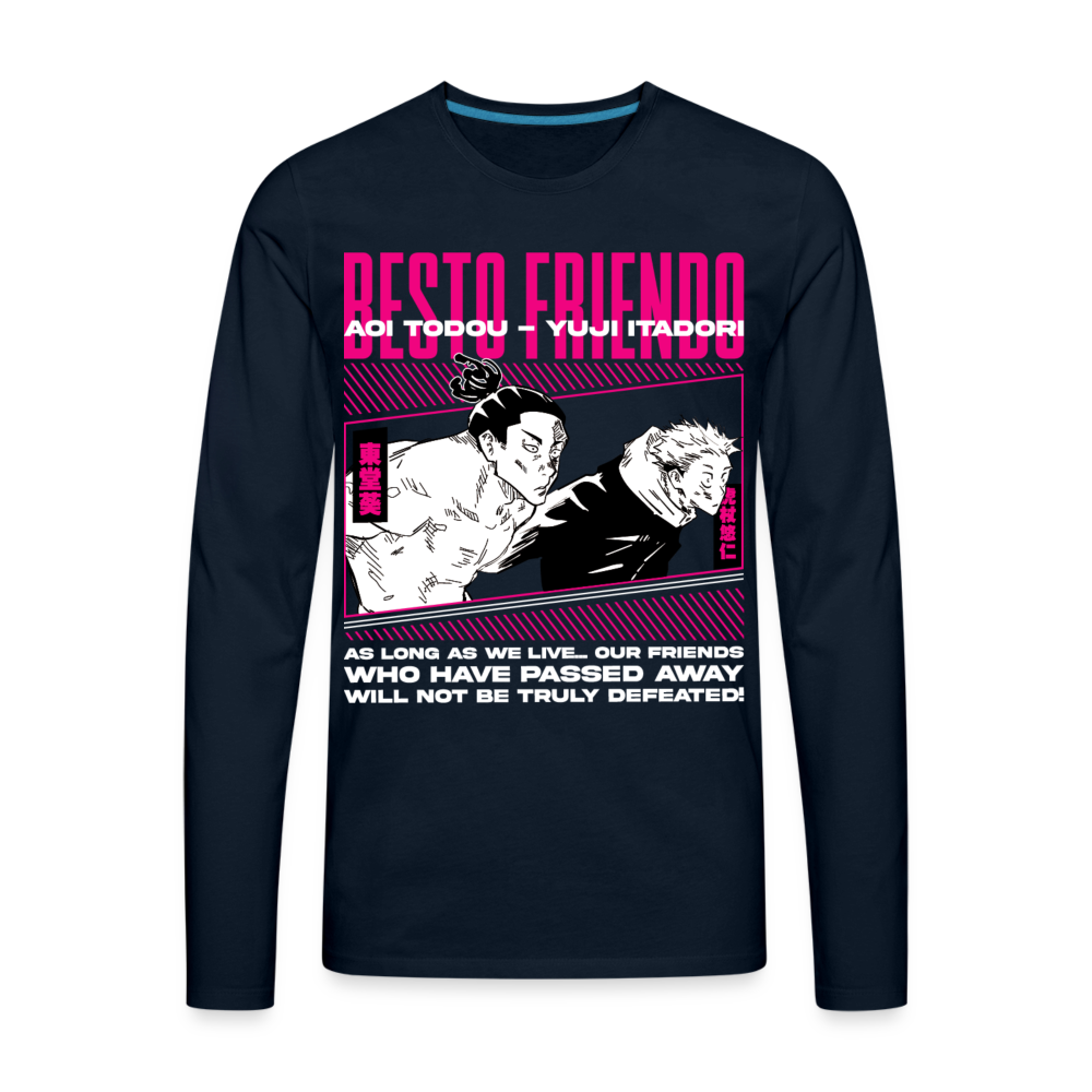 Besto Friendo - Men's Premium Long Sleeve T-Shirt - deep navy