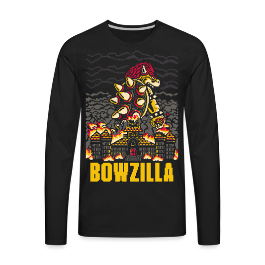 Bowzilla - Men's Premium Long Sleeve T-Shirt - black