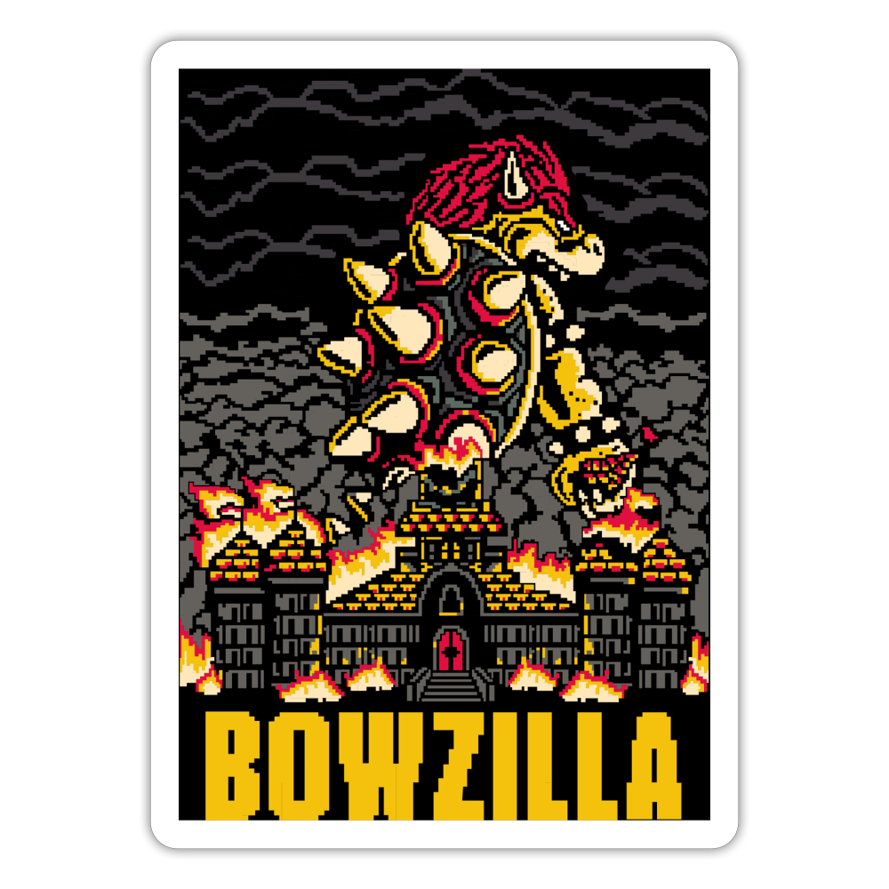 Bowzilla - Sticker - white matte
