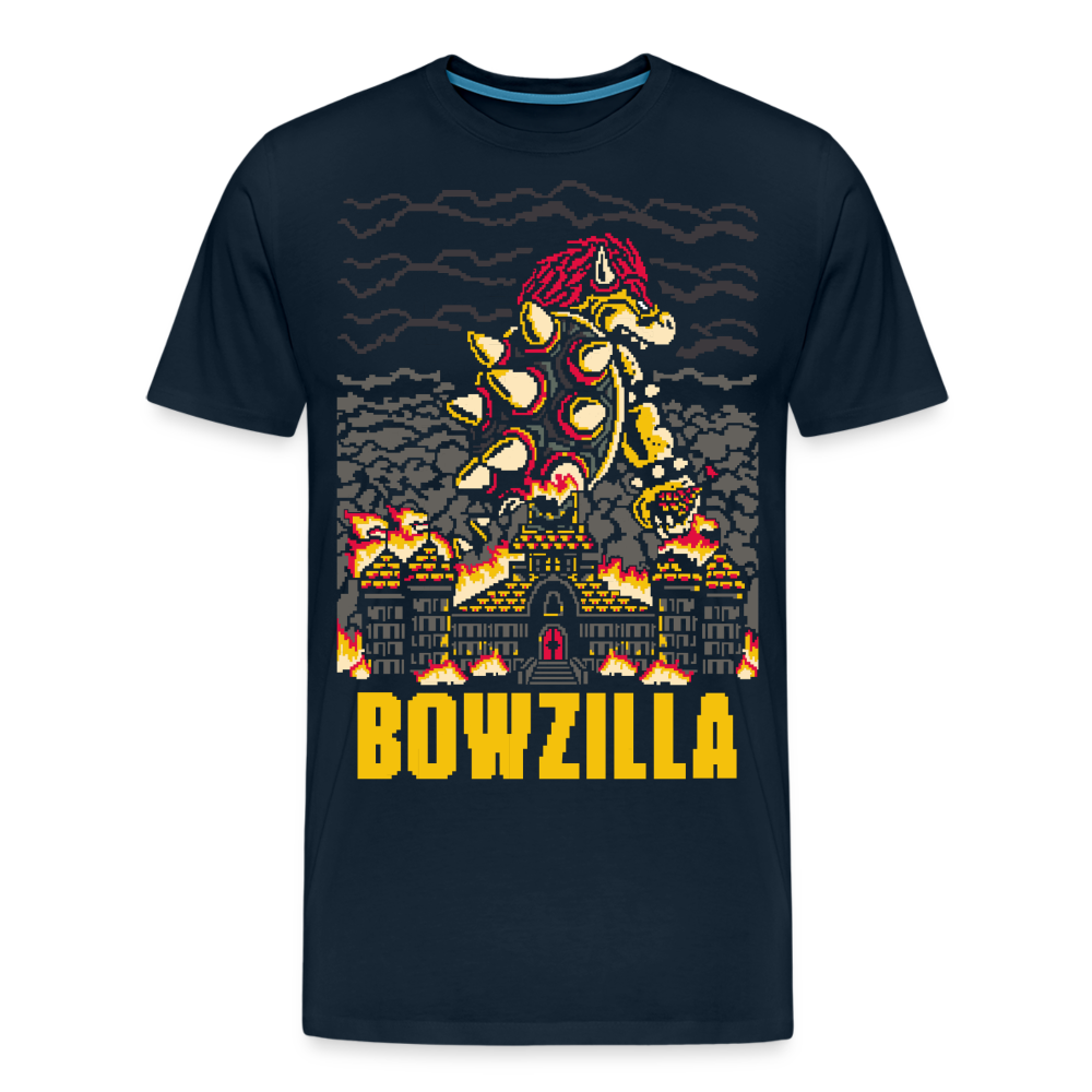 Bowzilla - Men's Premium T-Shirt - deep navy
