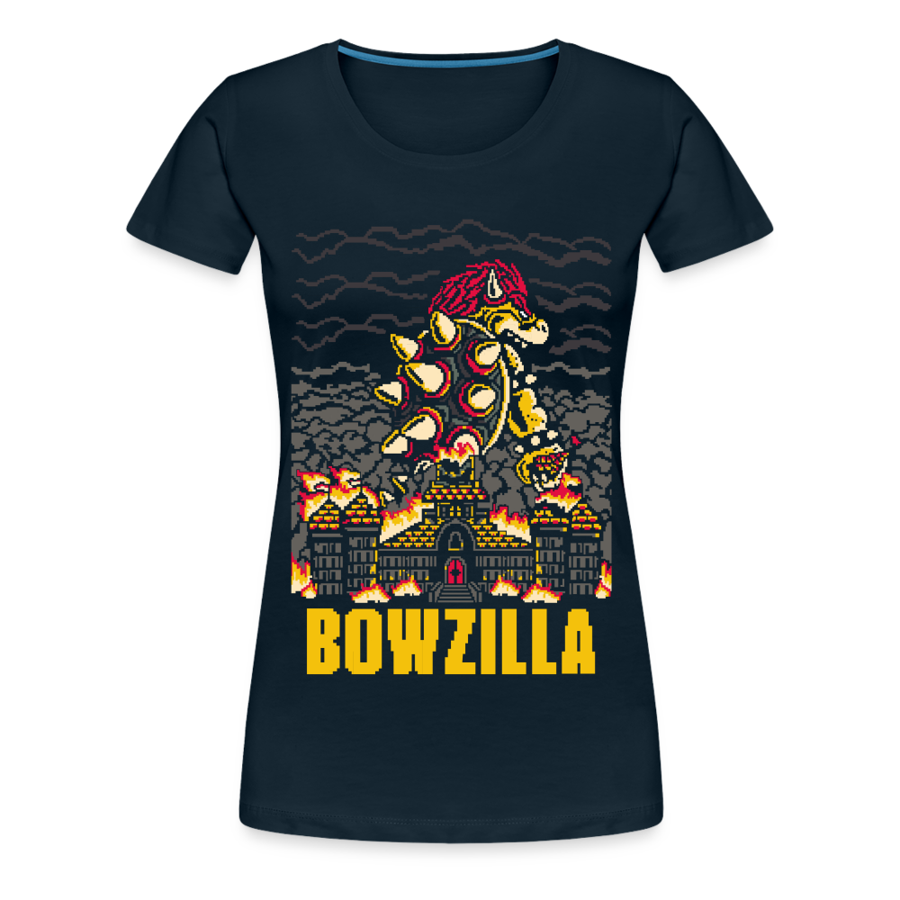 Bowzilla - Women’s Premium T-Shirt - deep navy